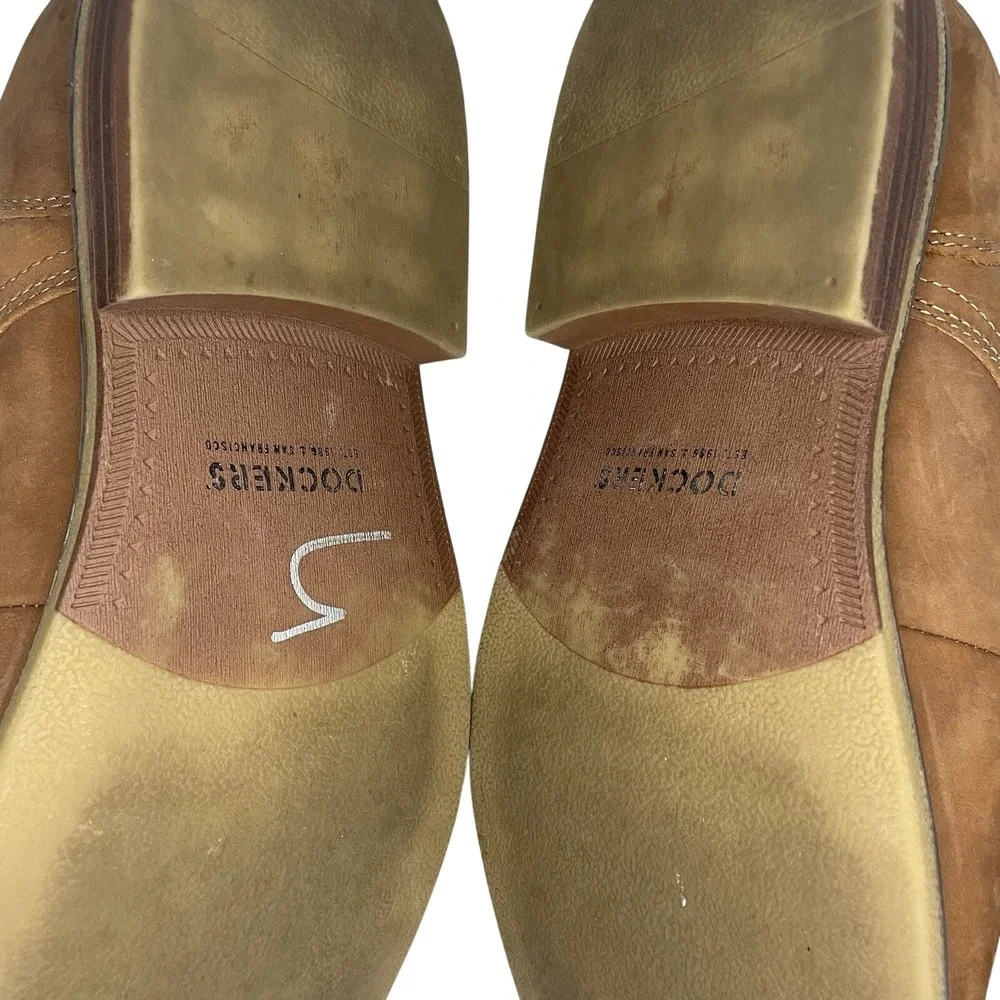 EUC Dockers Bronson Faux Leather Rugged Casual Dress Lugged Sole Oxford Shoes 12